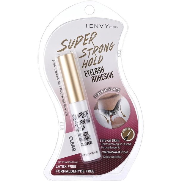 KISS i Envy Eyelash Adhesive Super Strong Hold Clear 0.176 oz