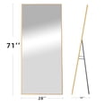 thumbnail image 4 of Modern Large Freestanding Full-Length Floor Mirror Dress Mirror 71"x28" - Antique Gold, 4 of 5