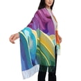 thumbnail image 4 of Haiem Rainbow Melting Ice Cream Pattern Women's Long Blanket Scarf Chunky Oversized Winter Fall Warm Scarf Big Tartan Scarves Wrap Shawl Ladies Gifts, 4 of 8