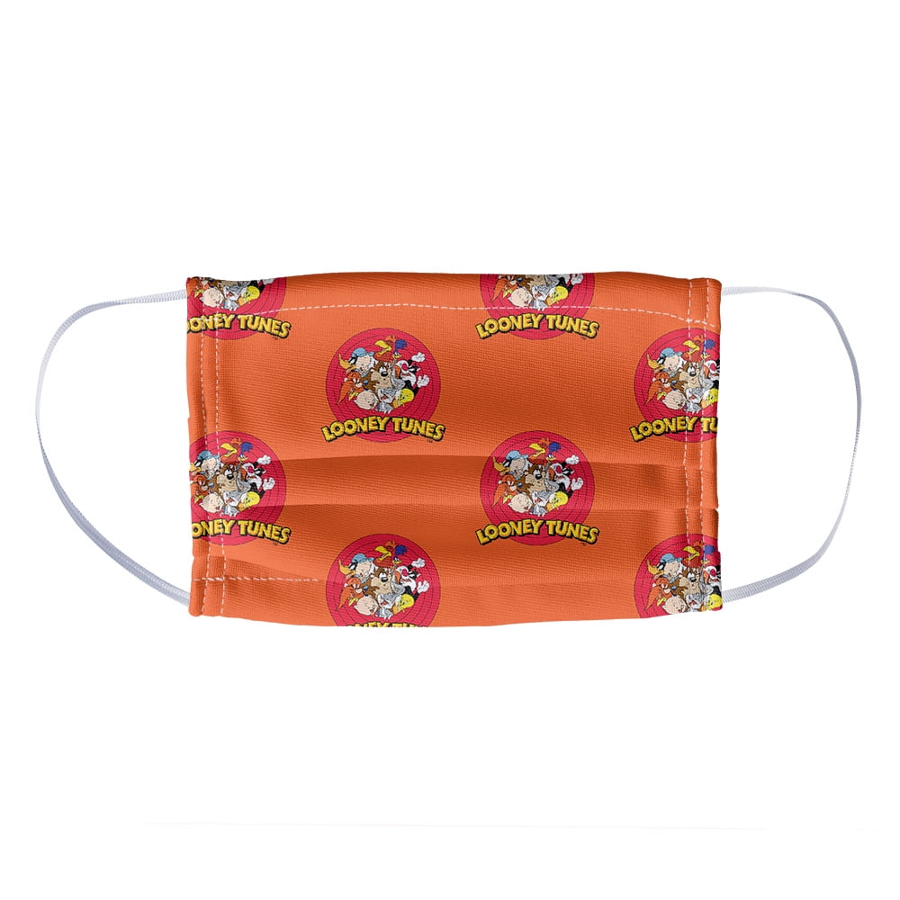 Looney Tunes Group A Pattern 1-Ply Reusable Face Mask Covering, Kids