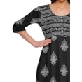 thumbnail image 3 of Moomaya Kurti Ligne A pour Femmes Kurti Longue Imprimée Robe Haut Indien pour Femmes, 3 of 5