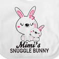 thumbnail image 4 of Inktastic Mimis Snuggle Bunny Easter Girls Baby Bib, 4 of 4