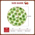 thumbnail image 2 of Gaeub Green Kiwi Print Christmas Tree Skirt,Christmas Decorations,Round Xmas Skirt for Christmas Indoor Decorations Xmas Winter Holiday Party Supplies-30", 2 of 6