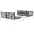 thumbnail image 2 of Modway Harmony Sectionnel de Mobilier de Patio Extérieur en Aluminium, 5 Pcs, 2 of 9