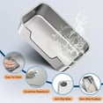 thumbnail image 4 of Stainless Steel Cat Litter Box with Low Entry, Metal Kitty Litter Box for Senior or Injured Cats, Odor-Free, Non-Stick, Easy to Clean, 17.5"x13.6"x5.9", Litter Pan for Medium and Small Cats, 4 of 6