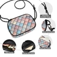 thumbnail image 3 of FORMRS Mini Crossbody Bag for Women Adjustable Shoulder Rope Travel Casual Phone Purse, Red Art Pattern, 3 of 7