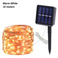 thumbnail image 2 of Monstrate Cadena de luz de jardín de alambre de cobre de energía Solar de patio IP55 cadena de lámpara de decoración impermeable Jardín y Patio TYPE1 32m, 2 of 6