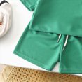 thumbnail image 5 of Toddler Kids Baby Boy Summer Clothes Sets 18 24 Months 2T 3T 4T 5T 6T Solid Print Short Sleeve Loose Fitting Tops Solid Shorts Outfits Kaprioy Baby Boy Casual Clothes, 5 of 5