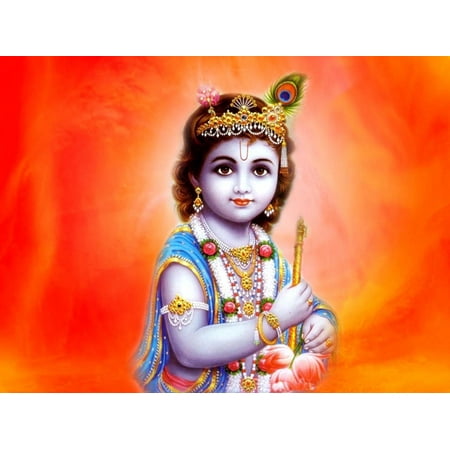 Lord Sri Krishna, Baby Krishna, Bal Krishna paper poster 14 Lord Sri Krishna, Baby Krishna, Bal Krishna paper poster 14