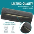 thumbnail image 3 of Health Round Cervical Roll Cylinder Bolster Pillow with Removable Washable Cover, Ergonomically Designed for Head, Neck, Back, and Legs, Grey, 3 of 7
