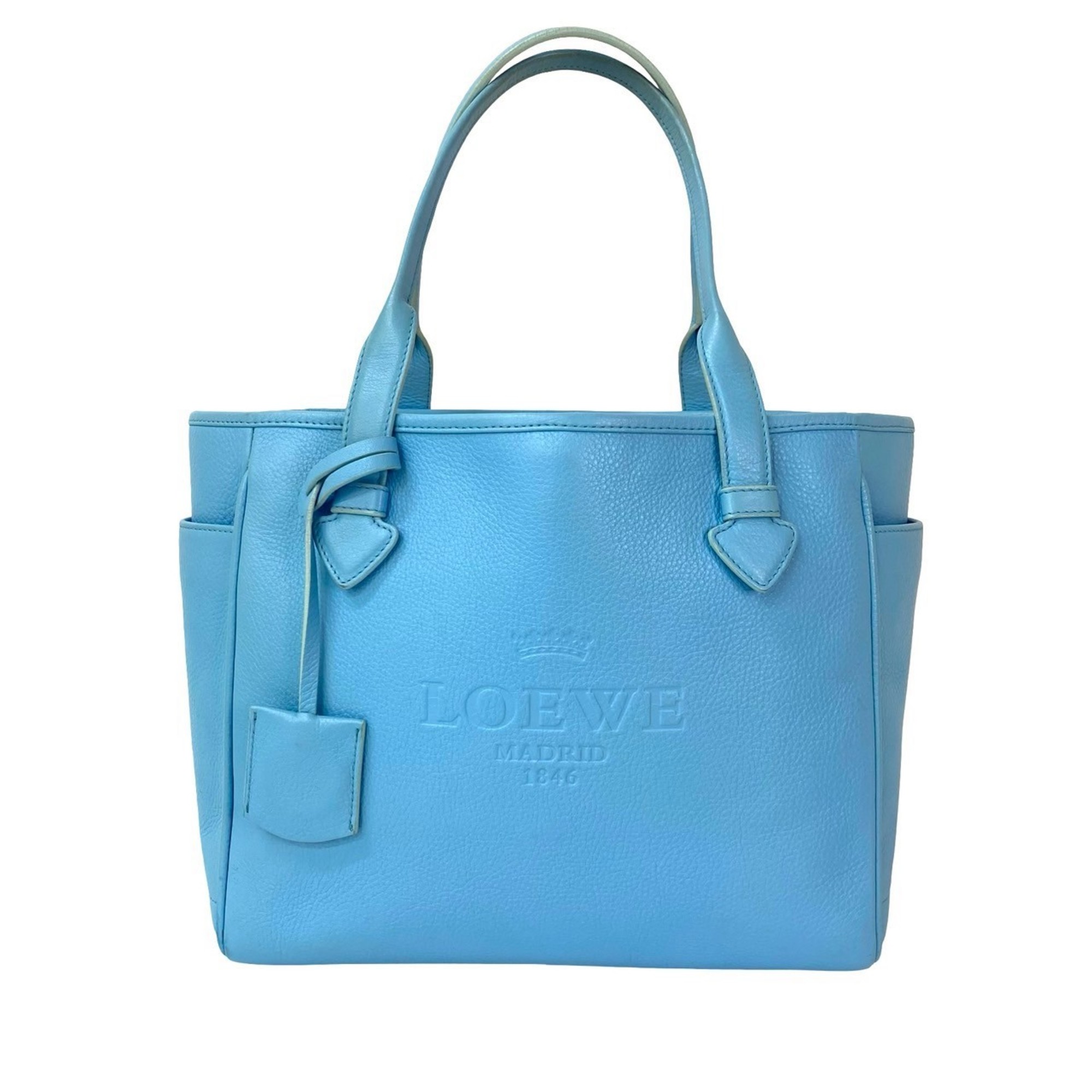 Pre-Owned LOEWE Shoulder Bag Shopper Tote Storage Anagram Leather