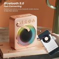 thumbnail image 5 of Record Player Speakers Support TF Card U Disk MP3 Player Pink, 5 of 5