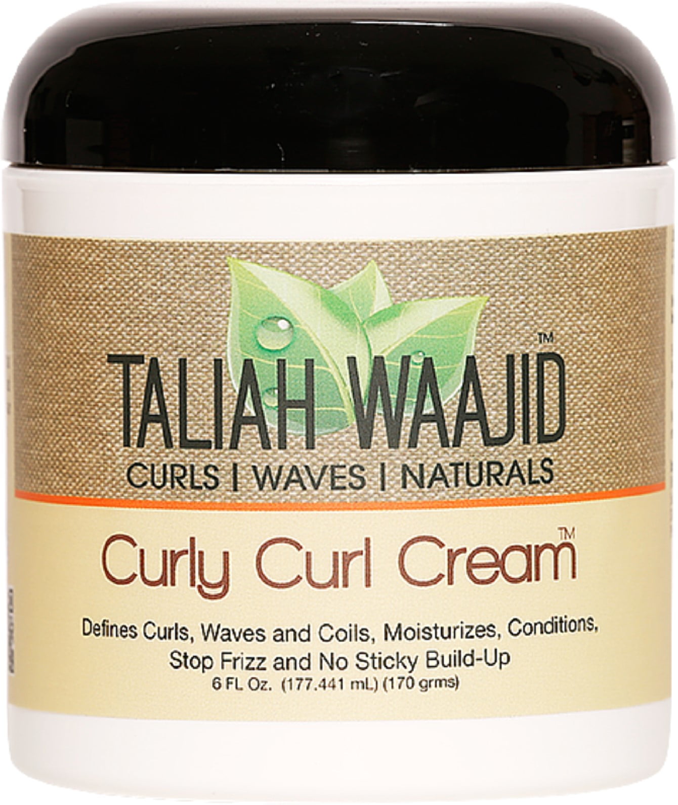 Taliah Waajid Curls, Waves & Naturals Curly Curl Cream, 6 oz (Pack of 2)
