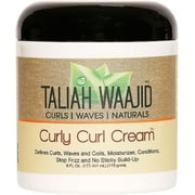 Taliah Waajid Curls, Waves & Naturals Curly Curl Cream, 6 oz (Pack of 2)