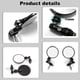 thumbnail image 4 of Universal Motorcycle Mirrors 3 Inch Round Folding Bar End Side Mirror Rearview Mirror For 22MM Handlebar, 4 of 5