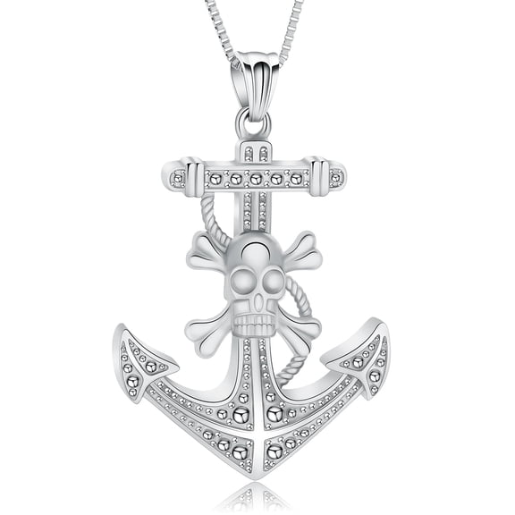 Personalize Skull Cross Anchor Urn Pendants with Chain Cremation Jewelry for Ashes Holder Memory Necklace Memorial Jewelry