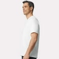 thumbnail image 3 of Gildan Softstyle Men's Midweight T-Shirt, Short Sleeve Classic Fit Cotton Tee, White, 3XL, 3 of 5