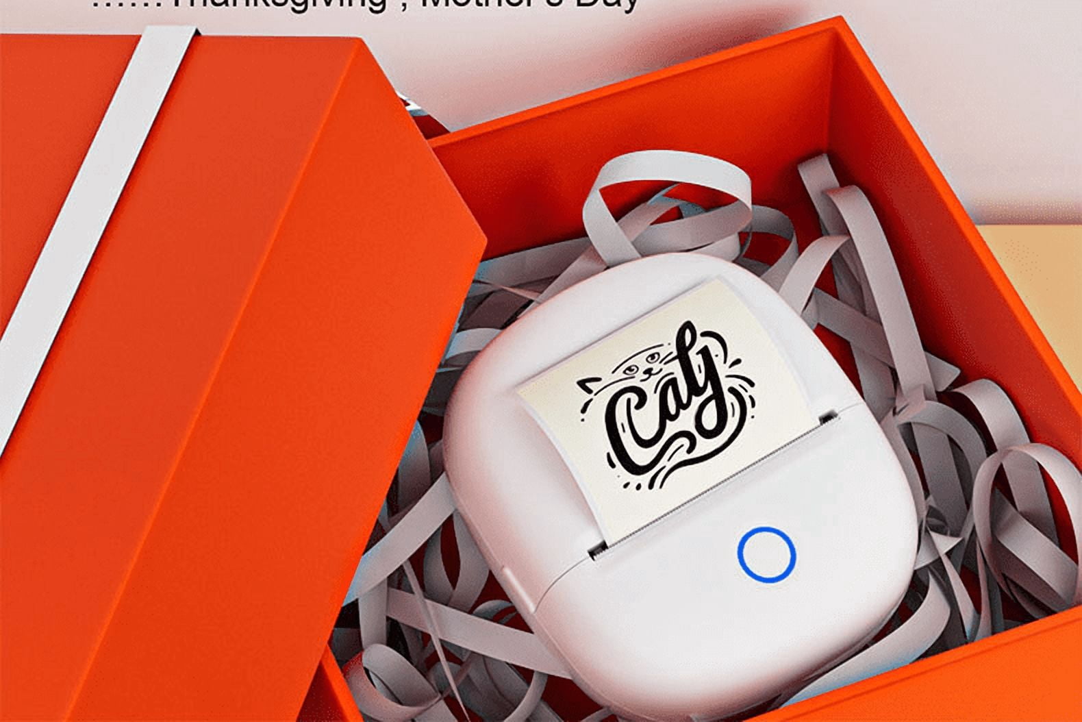 Mini Bluetooth Thermal Label & Photo Printer, Portable Inkless Pocket Printer with AI Anime Effect, OCR Scan-to-Print, Compatible with iOS & Android, for Notes, Study, Journal, Labels & Photos