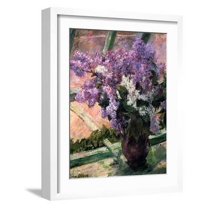 Lilacs in a Window, C1880, Botanical Framed Art Print Wall Art by Mary Cassatt Sold by Art.Com