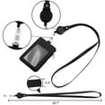 thumbnail image 6 of GOGO Badge Holder with Zip, Slim PU Leather ID Badge Card Wallet Case with 20" Neck Lanyard and Retractable Badge Reel-Gray, 6 of 7