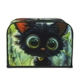 thumbnail image 2 of Daiia Cute Big-Eyed Black Cat Pattern 4 slice Toaster Cover, Toaster Appliance Dust-proof Cover For Kitchen Small Appliance Dust Cover and Fingerprint Protection, 2 of 7
