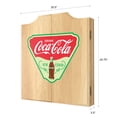 thumbnail image 2 of Coca-Cola Ice Cold Dart Board Cabinet Set with 6 Steel Tip Darts, 2 of 7