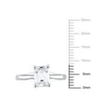 thumbnail image 2 of Everly Women's Moissanite and Created 10K White Gold Engagement Ring, 2 of 7