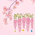 thumbnail image 7 of Wisteria Stencils Template 11.8x11.8inch Plastic Flowers Drawing Painting Stencils Flower Butterfly Wall Stencils Reusable Stencils for Painting on Wood Floor Wall and Tile, 7 of 7