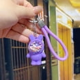 thumbnail image 2 of Yasu Rabbit Key Fob Ornamental Non-fading Lovely Cartoon Zodiac Bunny Key Ring Pendent Ornament, 2 of 4