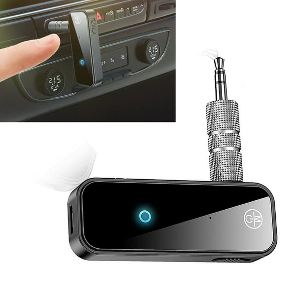 Receptor Bluetooth, receptor Bluetooth 5.0 de 3,5 mm para coche, adaptador AUX Bluetooth, aspecto llamativo