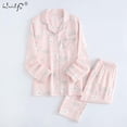 thumbnail image 3 of REDHOTYPE Nouveau Ensemble de Pyjama Confortable 100 % Coton pour Femmes 2 Pcs Manches Longues Pyjama Dessin Animé Ensemble de Maison, 3 of 5