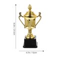 thumbnail image 2 of FESTFENDS 2Ud Trophies De Plástico Dorado Para Premiar En Competencias Y Eventos Deportivos, 2 of 8