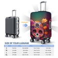 thumbnail image 6 of Daiia Vintage Patterned Skull Luggage Cover, Thickened Washable Travel Luggage Covers, Elastic Unique Baggage Covers for 18-20 inch Luggage-Medium, 6 of 9
