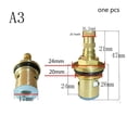 thumbnail image 3 of Replacement brass ceramic disc tap valve quarter turn cartridges gland insert 20 teeth / Bathroom/Kitchen Faucet Accessory, 3 of 5