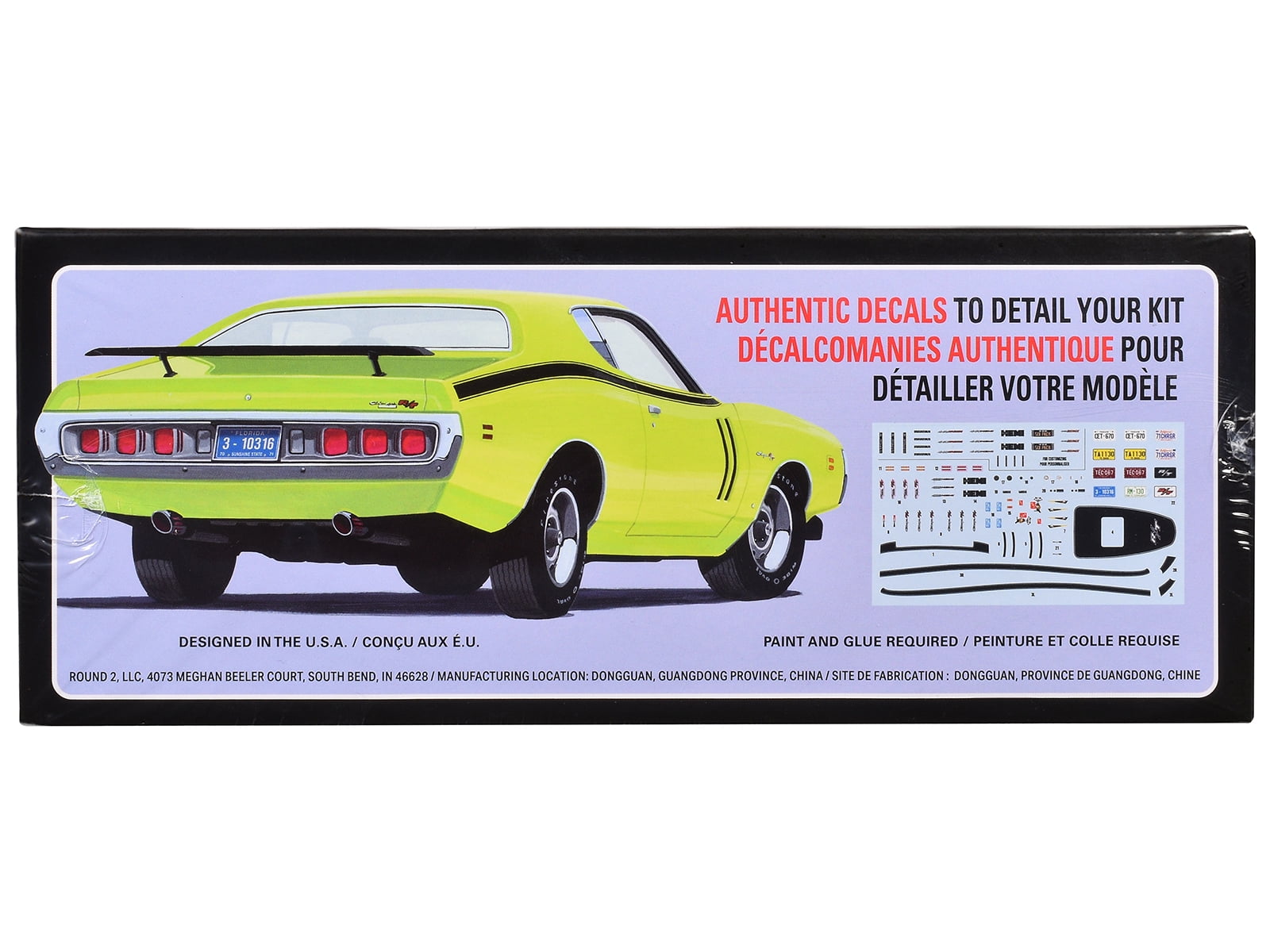 1971 Dodge Hemi Charger R/T Skill 2 Model Kit