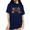 Navy Blue, variant on UNISHE I Put the BOO in Boujee Pumpkin Graphic Tee Women's Halloween Short Sleeve Crewneck Top