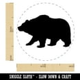 thumbnail image 2 of Fuzzy Grizzly Bear Silhouette Self-Inking Rubber Stamp Ink Stamper - Brown Ink - Medium 1 Inch, 2 of 7