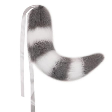Lolita Anime Plush Cat Tail Halloween Costume Decor Fox Beast Tail For