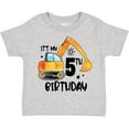 thumbnail image 3 of Inktastic Construction Truck It's My 5th Birthday Boys or Girls Toddler T-Shirt, 3 of 5