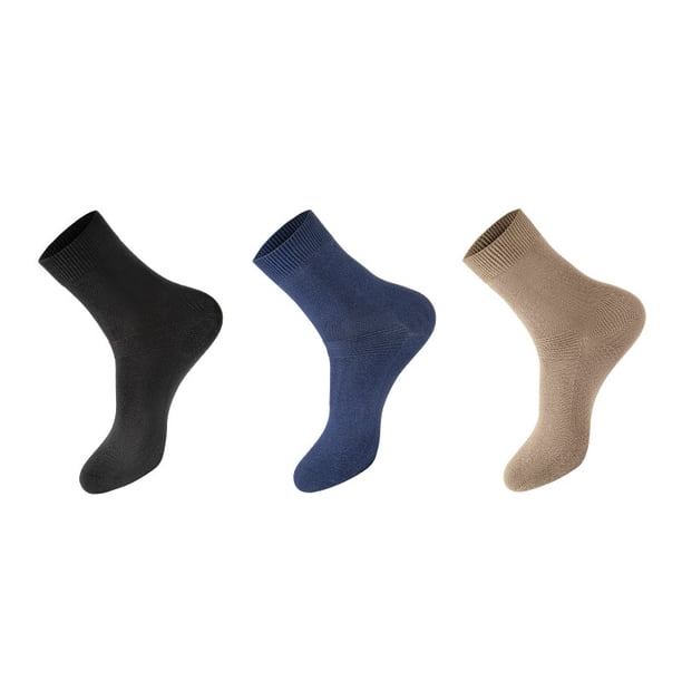 Calcetines de algodón antibacterianos con cabeza de costura para hombres de negocios, calcetines de doble aguja para las cuatro estaciones