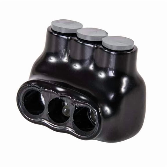 Polaris Multitap Connector, Aluminum, Gray, Hex, 3 Port IPLG6-3B