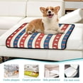 thumbnail image 5 of Washable Pet Pee Pads with Super Absorbent Reusable Training Pads for Dogs & Cats Red and Blue Striped Pattern, 5 of 6