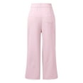 thumbnail image 5 of Women Pants Womens Pants Casual Pink Baggy Pants Women Loose Work Pants for Womens Trousers High Waisted Womens Fall Pants, 5 of 5
