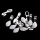 thumbnail image 5 of 10 colgantes con engaste plano plateado para pegar, ideales para la fabricación de joyas. UNA, 5 of 9