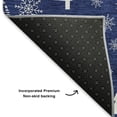 thumbnail image 5 of Addison Rugs Mayfield Premium Machine Washable Transitional Holiday Navy Rectangle Rug, 8' x 10', 5 of 7