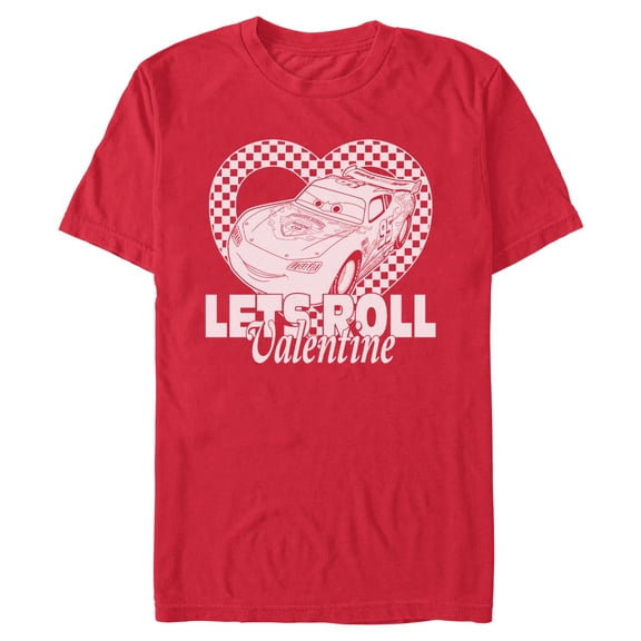 Mens Cars Let's Roll Valentine T Shirt