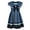 blue, variant on Bonnie Jean Girls' Linen Sailor Dress - blue, 7 (Big Girls)