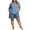#05 Light Blue 【Mix & Rotate: Stock Up On All-Season Soft Loungewear】, variant on Plus Size Women's Plus Size 2 Piece Pajama Sets, V-Neck Short Sleeve Top & Drawstring Pocket Elastic Shorts, Oversized Solid Casual Home Outfit | TruHer,Army Green 2XL