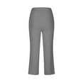 thumbnail image 5 of ZQUUVOU Women's Wide Leg Pants Solid Color Comfortable Summer Casual Straight Leg Pants Gray, 5 of 6