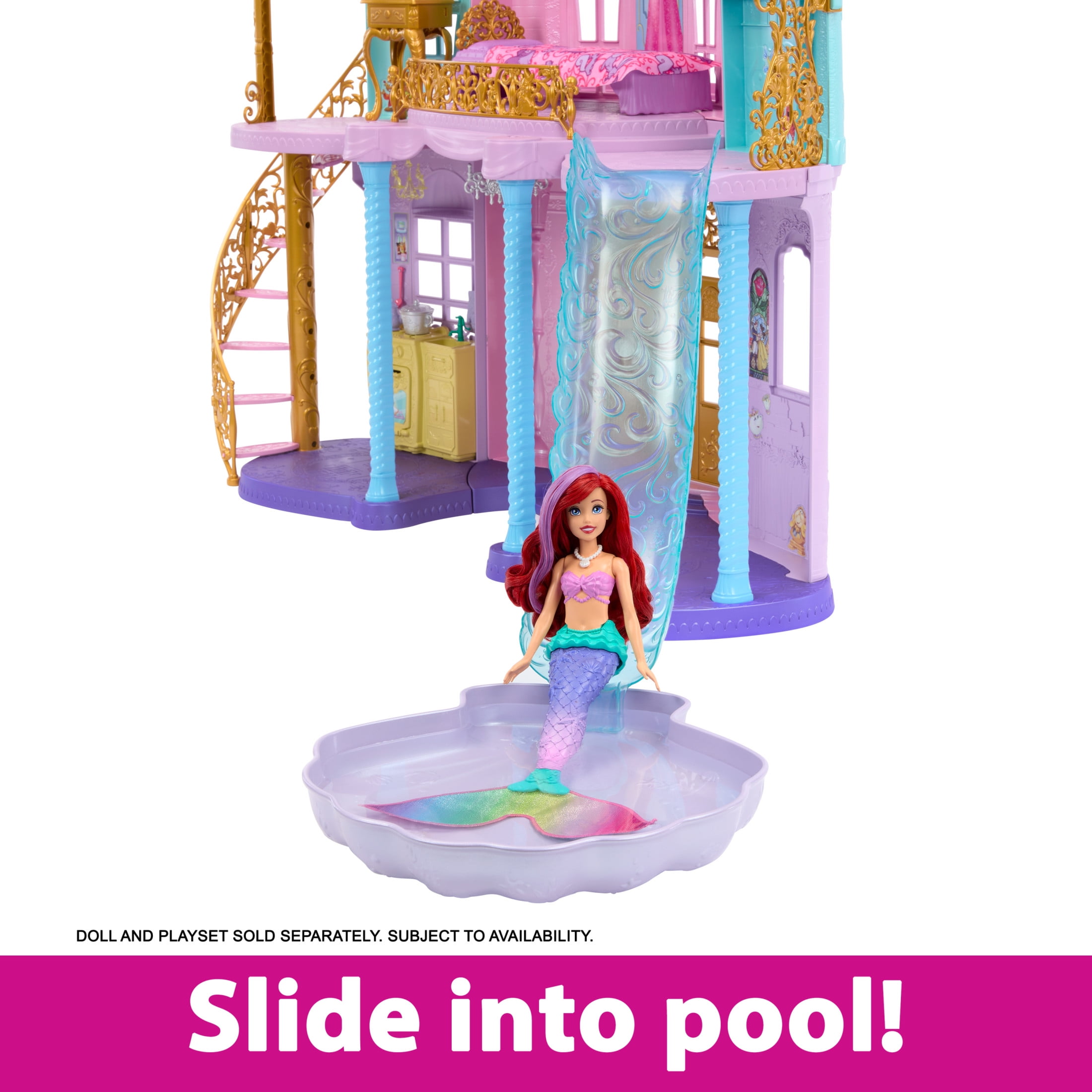 Disney Princess Ultimate Play Dolls House Magical Adventures Castle Toy Walmart